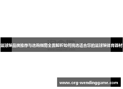 篮球架品牌推荐与选购指南全面解析如何挑选适合您的篮球架体育器材