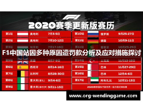F1中国站因多种原因遭罚款分析及应对措施探讨