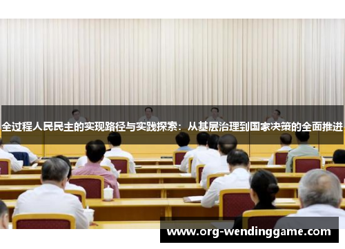 全过程人民民主的实现路径与实践探索：从基层治理到国家决策的全面推进